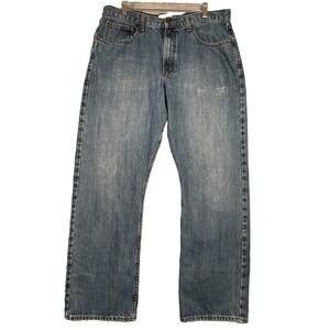 Wrangler Jeans Co. Jeans Mens 36x31 Relaxed Straight Blue Denim Ranch CowboyEUC